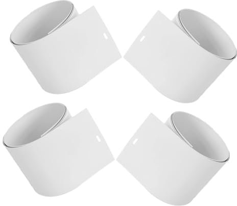 Generico 4 Pz lamelle cieche parti delle doghe delle porte in persiane a lamelle verticali doghe di finestre bianche persiane mantovana lamelle per tende da bagno pvc bianca