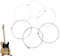 Gitarrensaiten, Handgefertigte Akustikgitarrensaiten aus Stahl 1-6 Saiten | Klassische Gitarrensaiten, Stahlsaiten für elektrische Gitarre heller, schärfer und mit mehr Unterstützung