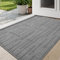 DEXI Door Mats Indoor 80 x 120 cm, Non-Slip Absorbent Dirt Trapper Mat, Thin Low Profile Doormats Inside, Washable Entrance Rug for Muddy Shoes and Paws, Light Grey