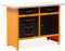 METALLMOBELL - Banco da Lavoro Officina, 120x60x84cm, con Cassetti e Armadietto | Tavolo da Lavoro Garage, Banchetto da Lavoro, Banco da Falegname, Banco da Lavoro Garage, Banco Lavoro MB017N