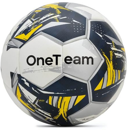 OneTeam Fußball HB Futsal Größe 62 cm in Blau Strapazierfähiges Material und stabile Form Kontrolliertes Abprallen Futsal Fussball Ideal für professionelles Spiel Hervorragende Aerodynamik