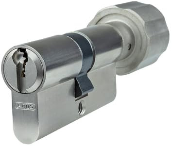 ABUS Vitess 2000 Knaufzylinder 50/50K mm | Profilzylinder Schließ-Zylinder mit Knauf | Bohrschutz & technischer Kopierschutz | Patentschutz bis 2034 | Inklusive 5 Schlüssel | Sicherungskarte