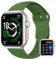 BANLVS Smartwatch Herren mit 1000mAh Akku, 1,85’’ AMOLED Fitnessuhr Herren mit Telefonfunktion/5ATM Wasserdicht/120+ Sportmodi/Herzfrequenz/SpO2/Blutdruck, Smartwatch für Android iOS, Grün