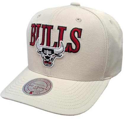 Mitchell & Ness NBA Pro Crown Snapback Cap Chicago Bulls Bone