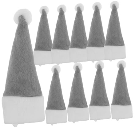 EPIGEIST 24 Pezzi Portaposate Natalizi con Cappello Custodie Protettive Riutilizzabili per Decorazione Tavola Natale Sacchetti Regalo e Posate Festa Natale