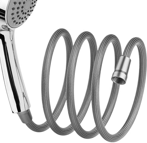 Tubo di ricambio per soffione doccia, rimovibile, estensore per tubo doccia, prolunga per ugello per bagno, lavandino, dormitorio, bagno, cucina, camper