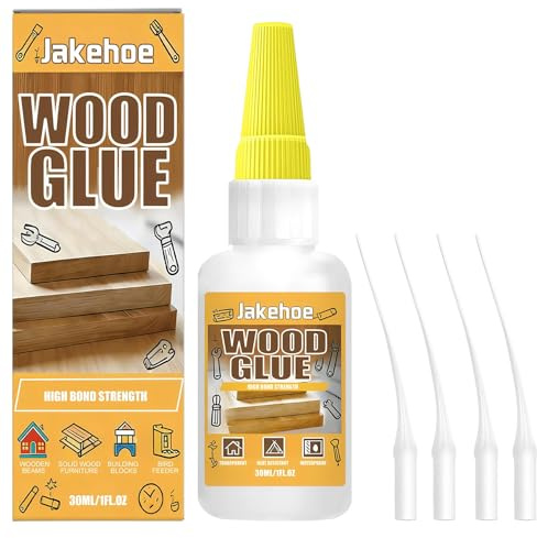 Colla Per Legno Extra Forte 30 ml, Trasparente E Ad Asciugatura Rapida