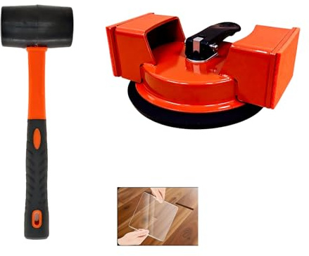 Laminat Verlegeset mit saugnapf für Parkett,Vinylboden,pvc bodenbelag | Laminatboden Verlegungswerkzeug,mit Hammer,abstandshalter,für venylbodenbelag klick,fliesen,Renovierungsarbeiten