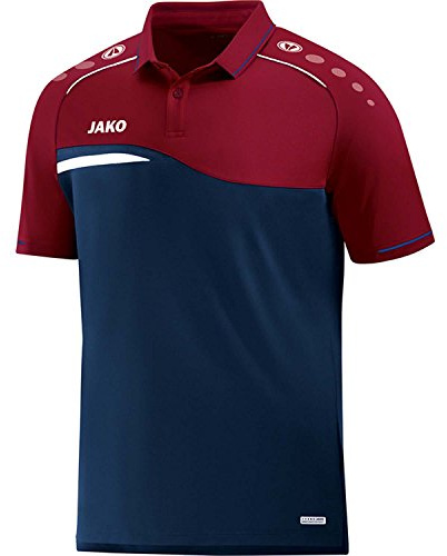JAKO Herren Competition 2.0 Polo T-Shirt, rot/schwarz, 3XL, 6318