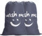 IHOMAGIC 2Pack Wäschesack Reise Schmutzwäsche Wäschesammler Wäschetasche Wäschebeutel Groß Faltbarer Wäschekorb Aufbewahrungstasche Wäschetonne Wäschebox Outdoor Wäschebehälter Stoff, 120L, Grau