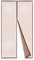 BricoShopping® Zanzariera Magnetica REGOLABILE con MAGNETE CONTINUO per Finestre Balconi In Legno Alluminio (145 Marrone)