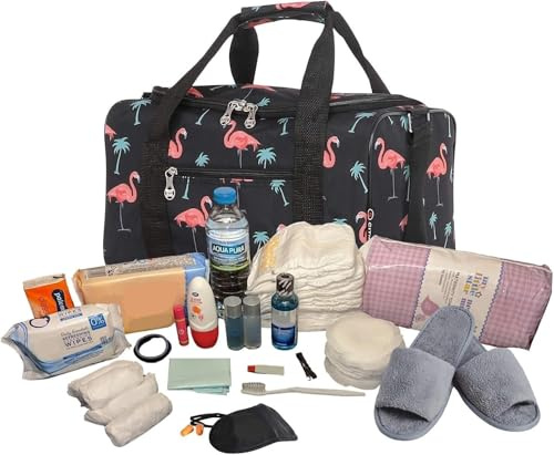 Pre Packed Hospital Deluxe Birth Bag Maternity Flamingo Bag Newborn Baby Mum-to-Be