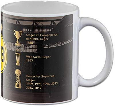 Borussia Dortmund Fahnenmeer Tasse (one size, schwarz)