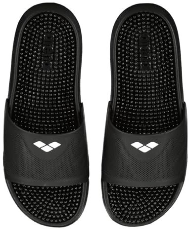 arena Marco Claquettes Piscine Unisexe pour Femme et Homme, Sansales Plage et Piscine Confortables avec Semelle Douce Massante et Bonne Adhérence sur Sols Humides