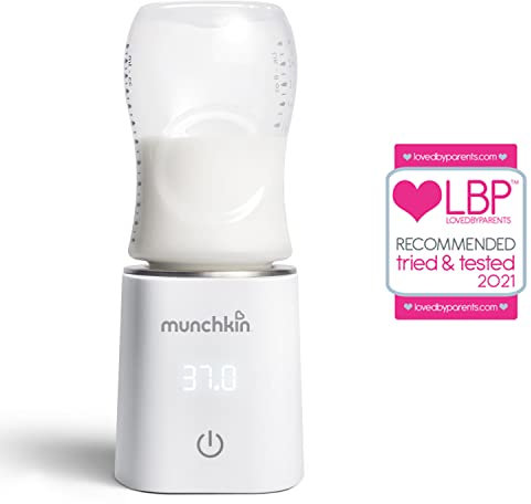 Munchkin Nuovo scaldabiberon digitale 37° - Temperatura perfetta, Ogni volta, blanca, 1 Unità (Confezione da 1)