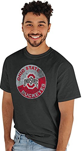 Blue 84 Herren T-Shirt Vintage Cap Dark Heather, Herren, T-Shirt, T-Shirt Vintage Cap Dark Heather, Ohio State Buckeyes Dark Heather, Large