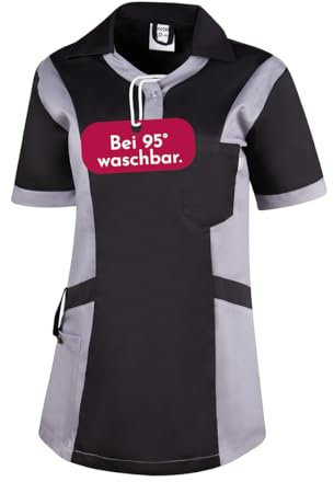 Clinotest Damenkasack Julia - 95 Grad waschbare, kochfeste Kasacks ohne Einlaufen - Kasack aus 65% Polyester, 35% Baumwolle - Pflege Berufsbekleidung für Krankenschwester, Altenpflege, Kosmetik UVM.