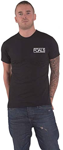 Foals T Shirt Life is Yours Text Band Logo Nue offiziell Herren Schwarz S