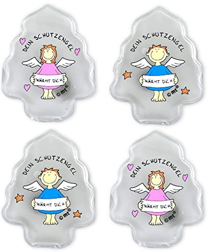 Handwärmer Taschenwärmer Sets Fingerwärmer, gegen kalte Hände im Winter (4er Set Schutzengel)