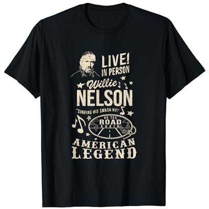Offizielles Willie Nelson Live In Person T-Shirt