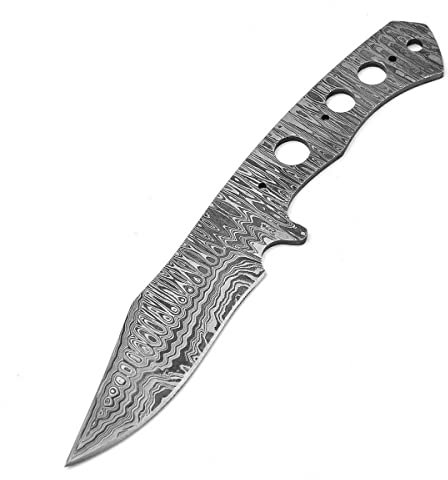 MAQSON Hochwertige Damaszener-Stahl Jagdmesserklinge Messerklinge Handgeschmiedet 819