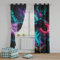 SHUIZHIHE 3D Game Controller Blackout Curtains Set of 2 Panels - Thermal Insulated Gaming Curtains for Kids & Teens Room with Metal Eyelets, Black Video Game Design (W117cm (46) x D183cm (72))