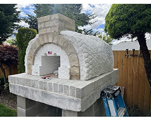 Rygcrud Keramikfaser-Isolierdecke | Hohe Temperatur 2400F | Langlebig Und Leicht | Vorbeugende Schallwand Für Wand- Und Spülmaschinenisolierung Von Pizzaöfen (Farbe : Weiß, Größe : 61x100cm)
