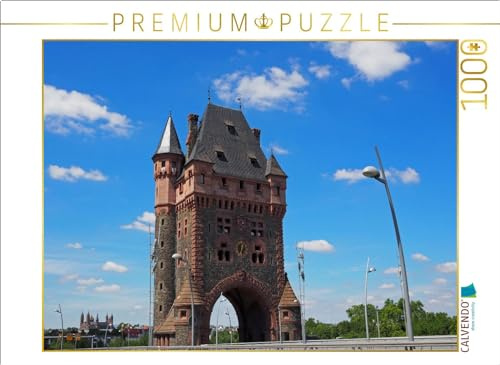 CALVENDO Puzzle Das Nibelungentor über dem Rhein | 1000 Teile Lege-Größe 64 x 48 cm Foto-Puzzle für glückliche Stunden