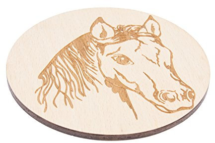 Getränke-Untersetzer Natur Pferd 4er Set