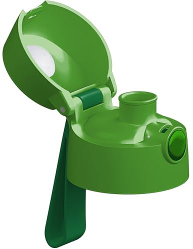 Jarlson® Ersatzdeckel für Charli und Mali Trinkflasche, verwendbar für 350ml und 500ml Flasche, Ersatzteile, Ersatz (Mali Deckel (Chug Trinkausguss), Dunkelgrün)