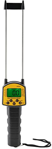 AR991 Digitales Getreide-Feuchtigkeitsmessgerät Wassergehalt-Analysator Tester Tragbares Lebensmittel-Feuchtigkeitsmessgerät für Mais Erdnüsse