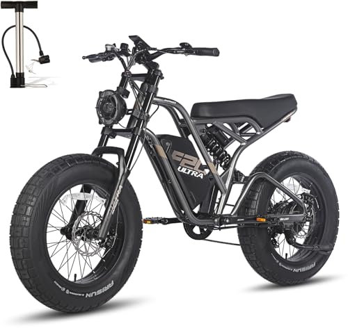 Fafrees F20 Ultra [ Offiziell ] E Bike Herren 20 Zoll Fatbike mit Akku 48V 25Ah/1200Wh bis 140KM Reichweite, Elektrofahrräder 180KG Belastbar, Ebike Mountainbike, 79N.m Elektro Fahrrad IPX5
