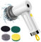 Elektrische Reinigungsbürste, Handheld Spin Scrubber mit 4 Bürstenköpfen, 2 Modi für Tiefenreinigung von Bad, Küche, Fliesen, Fugen, Glas und Reifen – LED-Anzeige