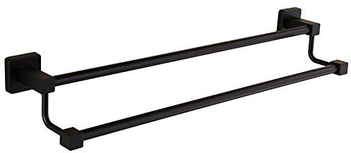 MYVVKIA Porte-Serviettes, Acier Inoxydable Double Couche Double Poteau Facile à Installer Multifonctionnel Porte-Serviettes Mural Longueur 40 cm Rangement de Serviettes