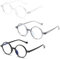 3 Pack Blaues Licht Blockieren Brillen, Anti Blaues Licht Brillen, Leichtes Gewicht Klare Linse Lesebrille für Frauen Männer, Computer Brille, Anti Glare Brille, Anti Glare Brille (Runder Rahmen)