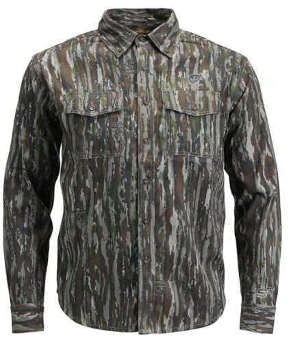 BLOCKER OUTDOORS Lightweight Finisher Turkey Hunting Button-Up Shirt (US, Alpha, 3X-Large, Regular, Regular, RT Original)
