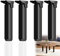 AUJLKJOUV 4 Pieds Noir Meubles Métal Projets de Bricolage Télescopique Jambes de Table Pliables en Fer à 90°pour Mini Bureau Table d'ordinateur (30cm(11.81in))