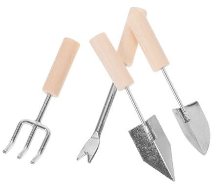 Warmhm 1 Set Mini da Giardinaggio Miniatura Accessori per Giardino Vintage per Decorazioni da Giardino e Giocattoli