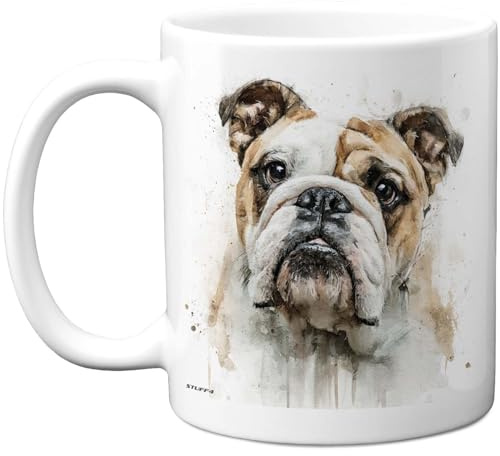 Stuff4 Dog Lover, Bulldog Mug | Novelty Gifts for Friend Family from Relative Friend, Dog Owner Birthday Presents, Fun Bday Presents