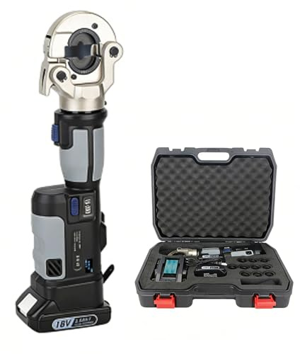 Pince à sertir hydraulique rechargeable,10-300mm² Portée de Sertissage,Convient aux opérations de sertissage dans des secteurs tels que les télécommunications et l'électrotechnique