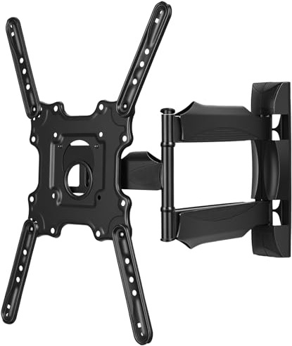 Soporte TV Pared 32 Pulgadas a 60 Pulgadas, Soporte TV Pared Articulado Giratorio e Extensible para Monitores Planos y Curvos, VESA Máximo 400 x 400 mm, Incluye Tornillos