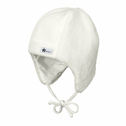 Sterntaler Unisex Baby Mütze aus Teddyflausch und Microfleece Beanie Hat, ecru, 39