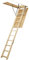 Fakro Gedämmte Bodentreppe, Holztreppe, Dachbodentreppe - LWS Smart, 70 x 120 x 280 cm, Beige, 136 kg Traglast, Faltbar