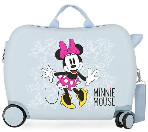 Disney Minnie Enjoy the Day Kinder-Koffer Blau 50x38x20 cms Hartschalen ABS Kombinationsschloss 34L 2,1Kgs 4 Räder Handgepäck