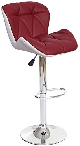 Mendler Barhocker HWC-A92 höhenverstellbar Kunstleder - Bordeaux | Barstuhl, Tresenhocker