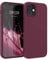 kwmobile Case Compatible with Apple iPhone 12 / iPhone 12 Pro Case - Soft Slim Protective TPU Silicone Cover - Tawny Red