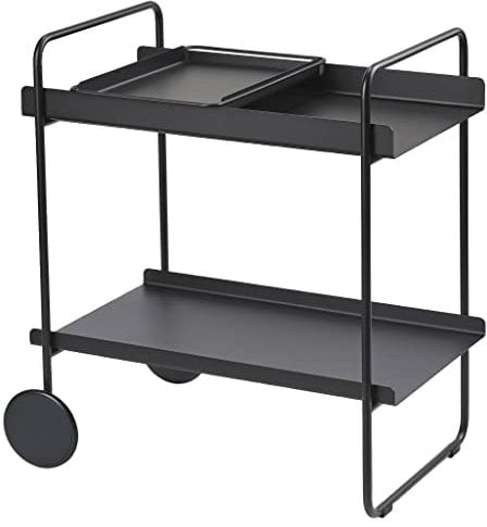 Zone Denmark A-Cocktail Trolley Barwagen, 60,6 x 40,5 x 66,4 cm, Black