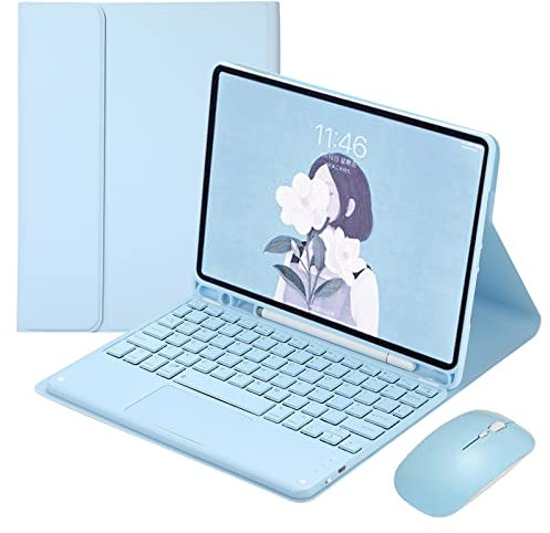 GUPENAA Tastaturhülle für Samsung Galaxy Tab S8 Ultra 14,6 Zoll 2022 [SM-X900/X906] [Multi-Touch-Trackpad] Magnetische abnehmbare kabellose Tastatur mit Stifthalter, Blau