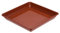 M METERXITY 4pz Fioriera Piattini - Plastica Quadrato Vaso Fiori Gocciolare Vassoi Applicabile a Esterno/Giardino (7 Pollici, Terracotta)