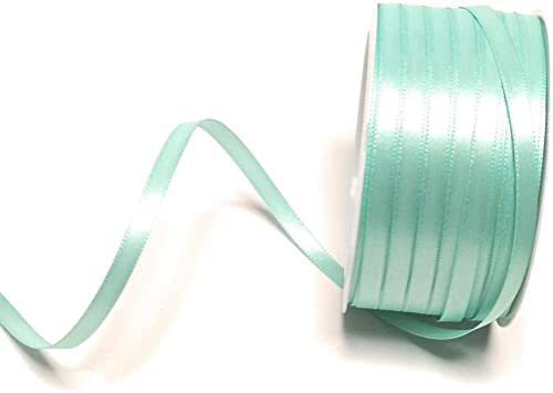 s.dekoda Satinband 50m x 6mm Mintgrün - Pastell Schleifenband Dekoband Satin
